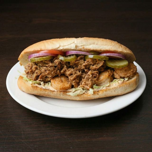 SHRIMP & OYSTER POBOY.