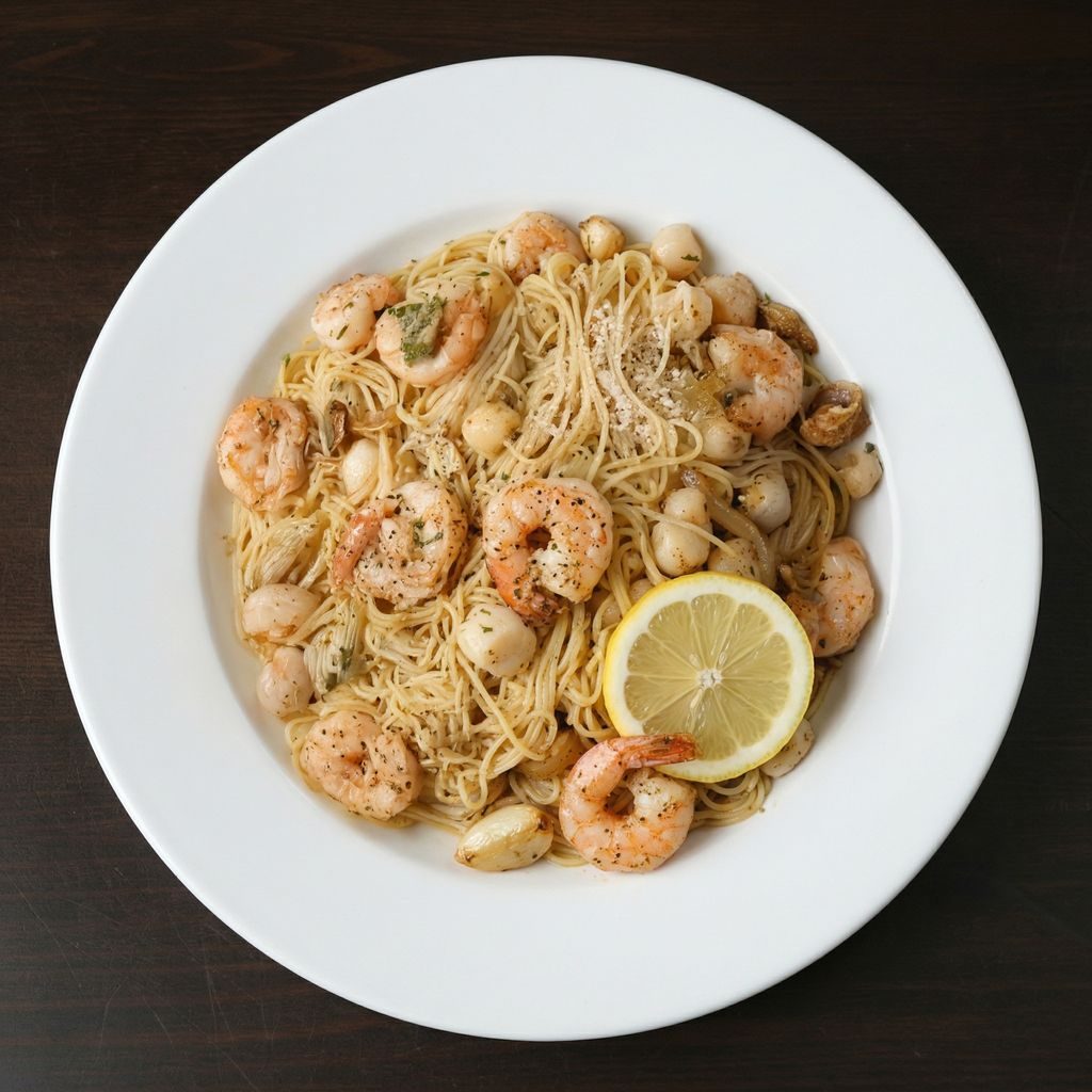SEAFOOD PASTA.