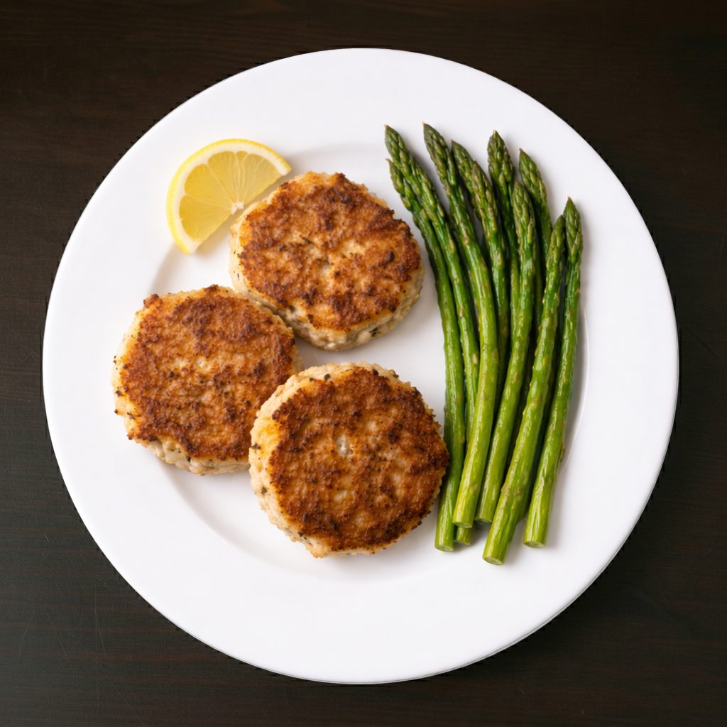 CRAB CAKES.