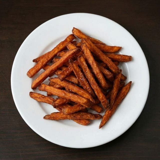 SWEET POTATO FRIES.