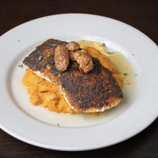 BLACKENED SALMON WITH SWEET POTATO MASH